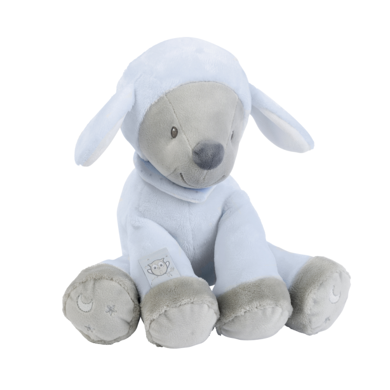  sam et toby peluche mouton bleu gris 